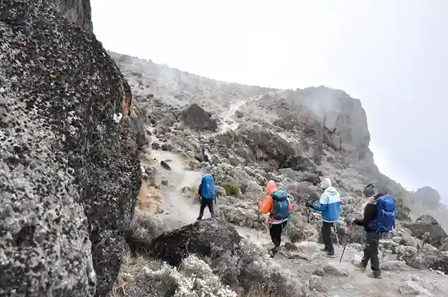 Celebrity climbing Kilimanjaro