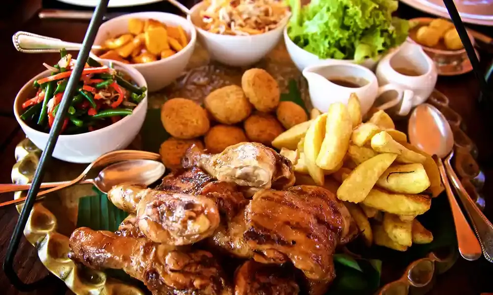 Trekker preparing high-altitude meal for Kilimanjaro climb