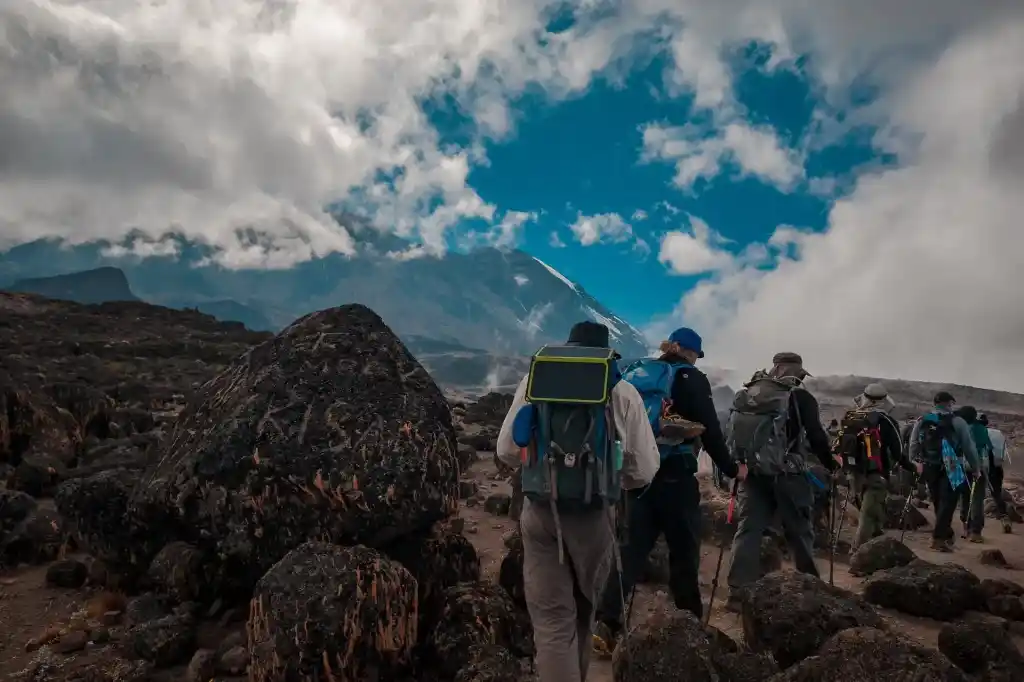 Volcanic activity on Mount Kilimanjaro