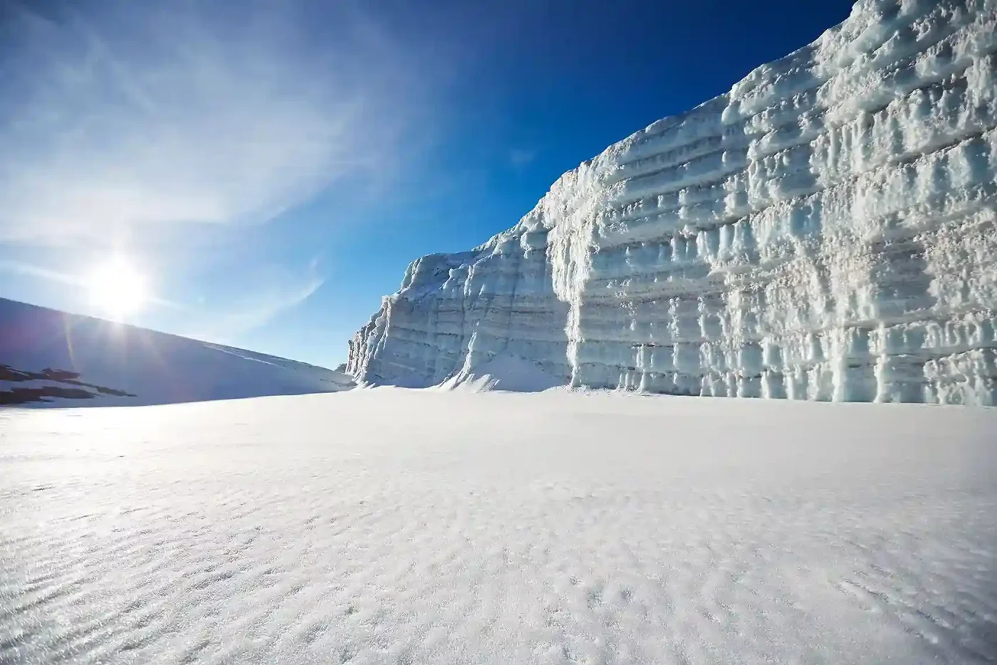 Glaciers near Uhuru Peak, Mount Kilimanjaro
