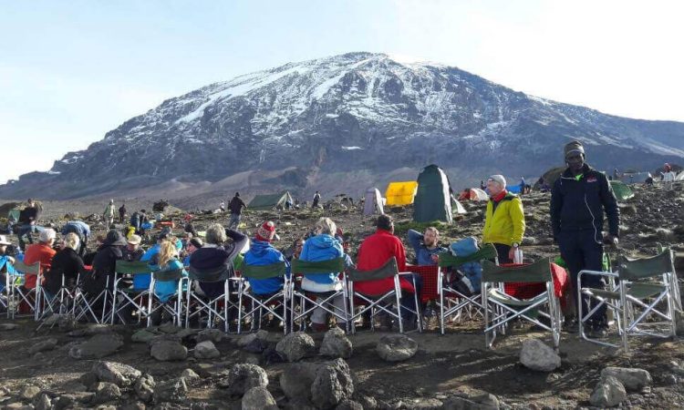 Meals served during a Kilimanjaro trek
