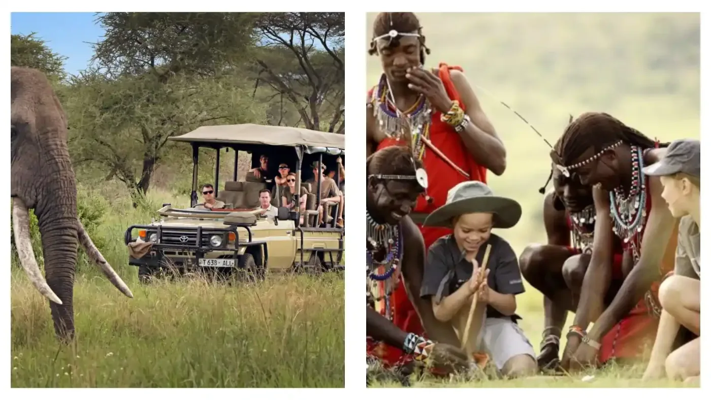 Maasai warriors performing a traditional dance in Ngorongoro, a highlight of March Tanzania safari cultural tours