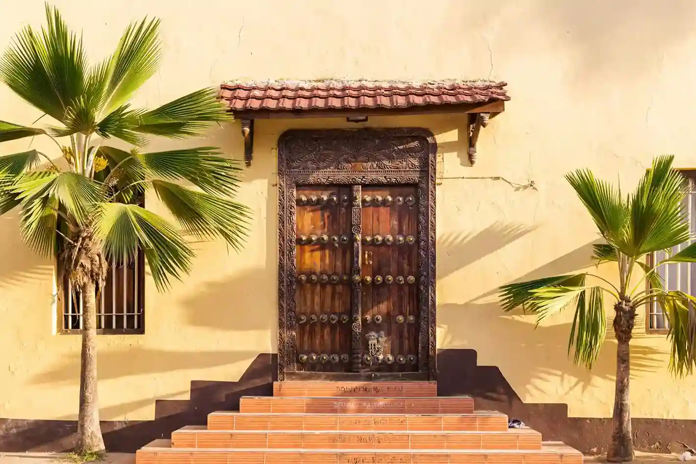 Intricate Swahili Doors in Stone Town