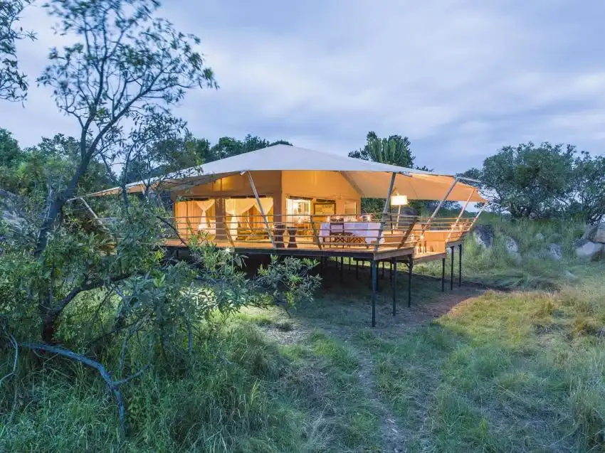 Tented camp in Serengeti