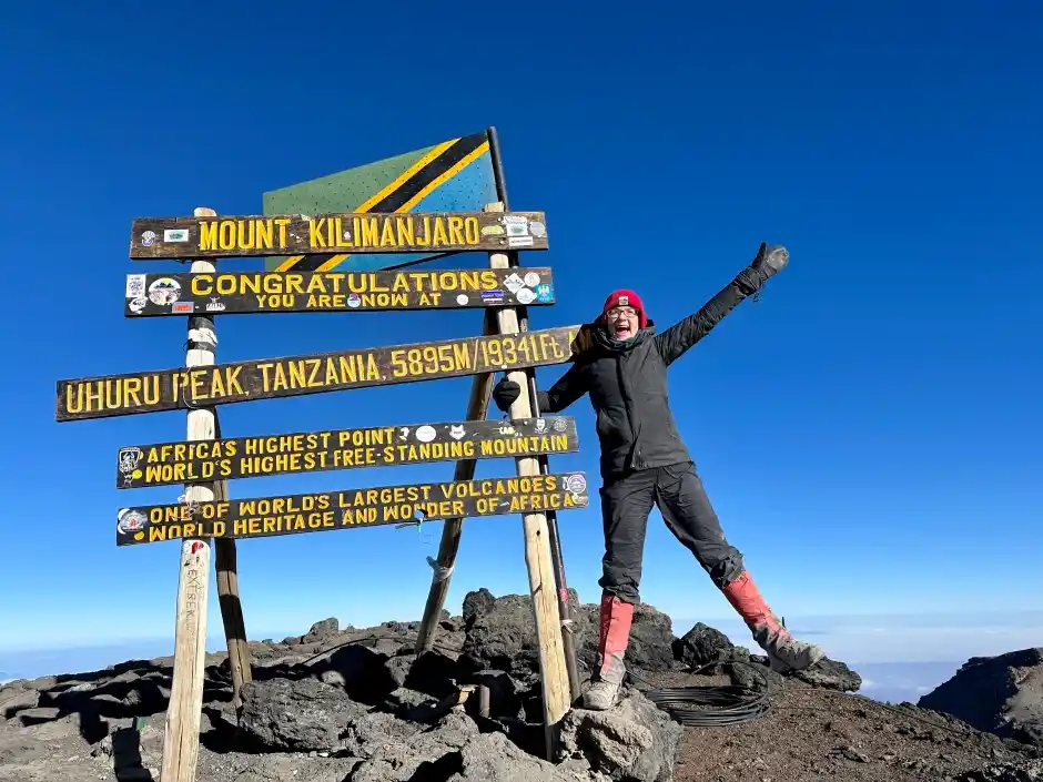 Uhuru Peak Summit on Kilimanjaro