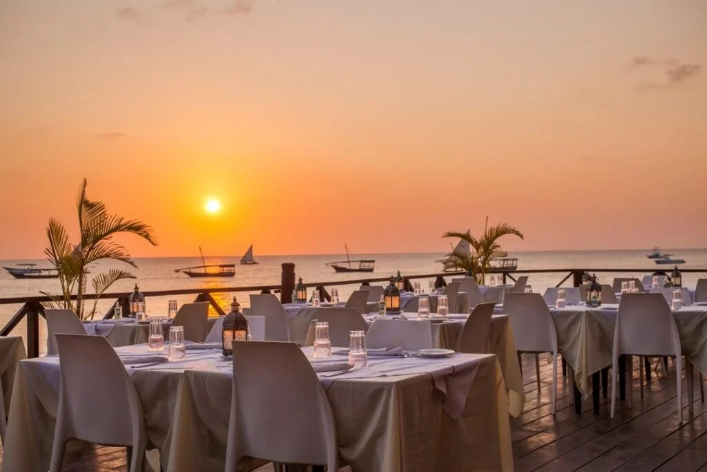 Vibrant Zanzibar dining scene with fresh seafood and local cuisine